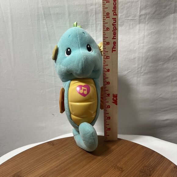 Fisher Price Ocean Wonders Soothe Glow Seahorse Blue Musical Plush Toy 2008 - Picture 7 of 7